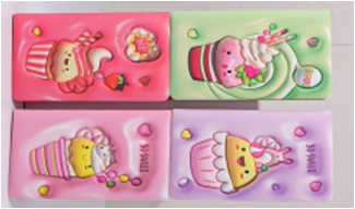 NOTEBOOK RED FLAG PUFFY BMK 21614-18