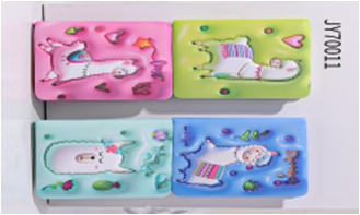NOTEBOOK RED FLAG PUFFY 10X10 BMK 21614-21