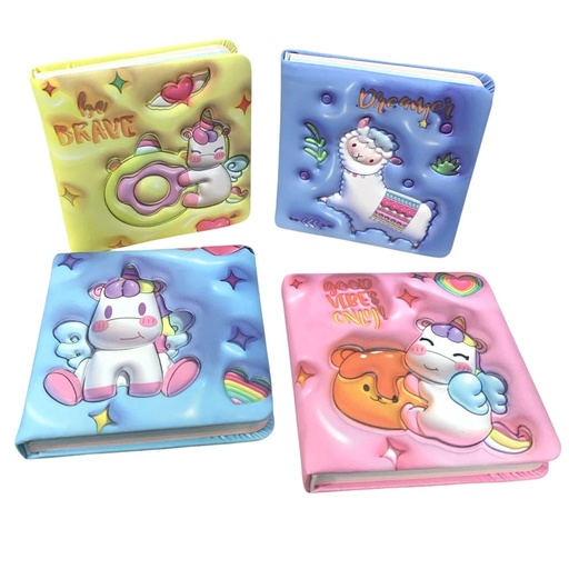 NOTEBOOK RED FLAG PUFFY 10X10  BMK JY700