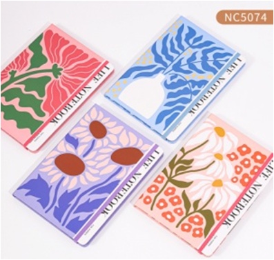 NOTEBOOK RED FLAG ELASTIC A5 BMK 21614-55