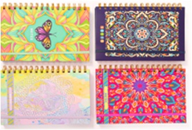 NOTEBOOK RED FLAG SPIRAL BMK 21614-70