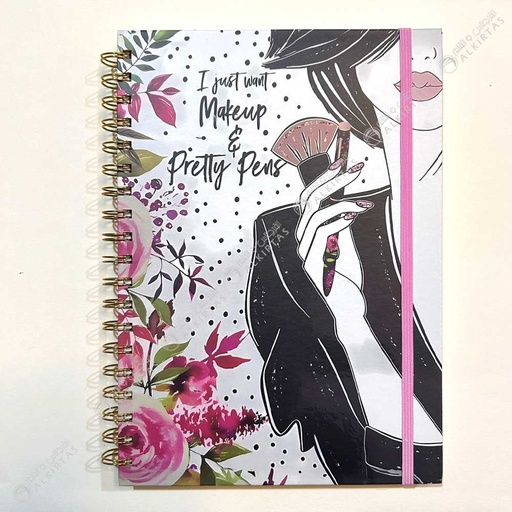 NOTEBOOK RED FLAG SPIRAL BMK XQB56