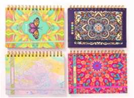 NOTEBOOK RED FLAG SPIRAL BMK 21614-80
