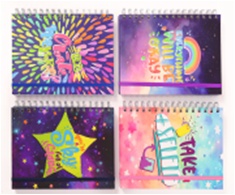 NOTEBOOK RED FLAG SPIRAL BMK 21614-82
