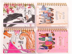 NOTEBOOK RED FLAG SPIRAL BMK 21614-84