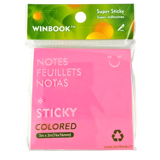 STICK NOTES BMK 75X75 SR2132 24448-6 ASSORTIE