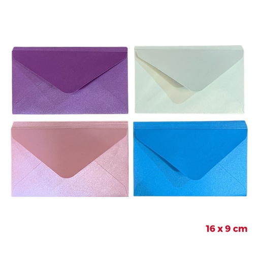 ENVELOPPE COULEUR P10 9X16CM BMK 599-5